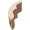 Ekena Millwork 3-inch W x 6-inch D x 6-inch H Ozark Rough Cedar Woodgrain TimberThane Knee Brace, Primed BRCUR03X06X06OZKRCPR - alternate 2